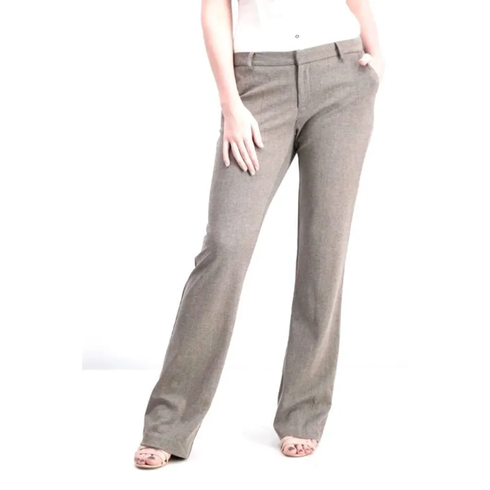 KUT gray tweed Gray Rose Bootcut Trouser Pants Style # SB10302 size 4P - Picture 3 of 8